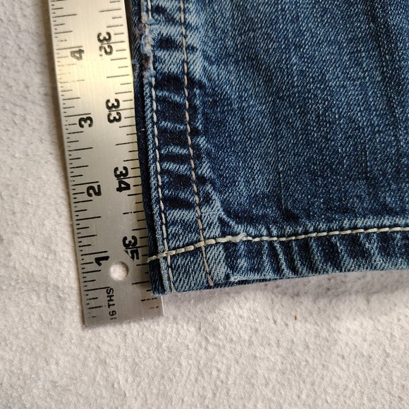 Ariat M4 Jeans Mens 30x36 Blue Medium Wash Low Rise Stretch Adkins Boot 10021767 - Picture 8 of 13